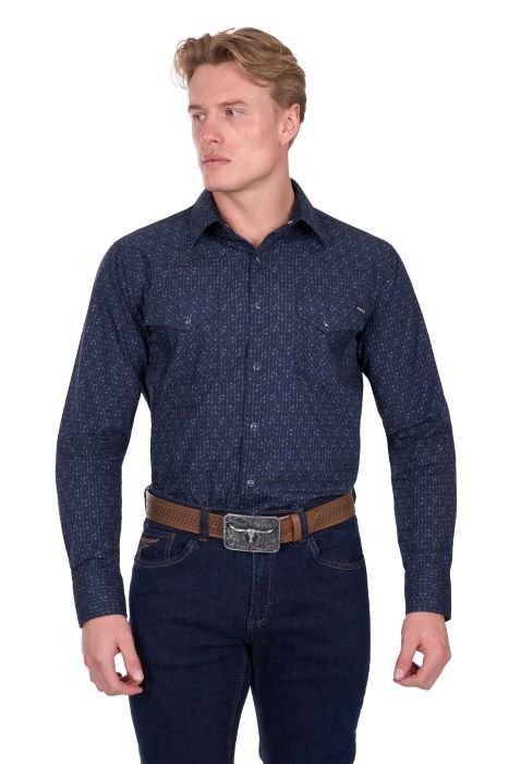 Pure Western Mens Marc Ls Shirt [sz:s]