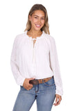 Pure Western Womens Pepper Ls Blouse [sz:8]