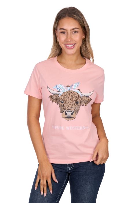 Pure Western Womens Estelle Ss Tee [sz:8]