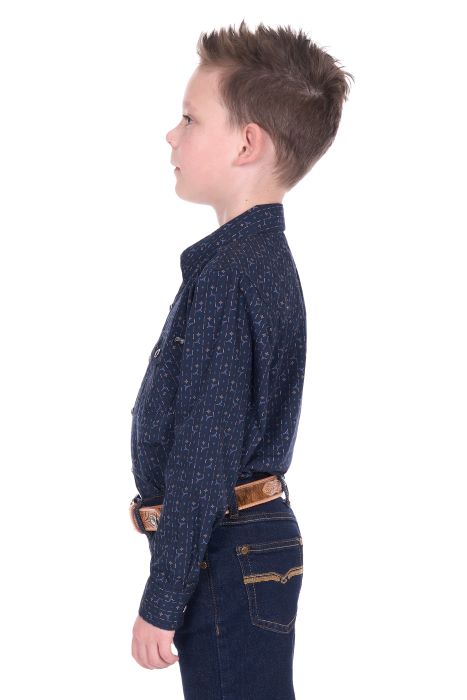 Pure Western Boys Marc Ls Shirt [sz:4]