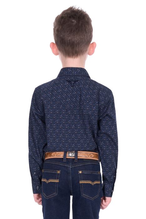 Pure Western Boys Marc Ls Shirt [sz:4]