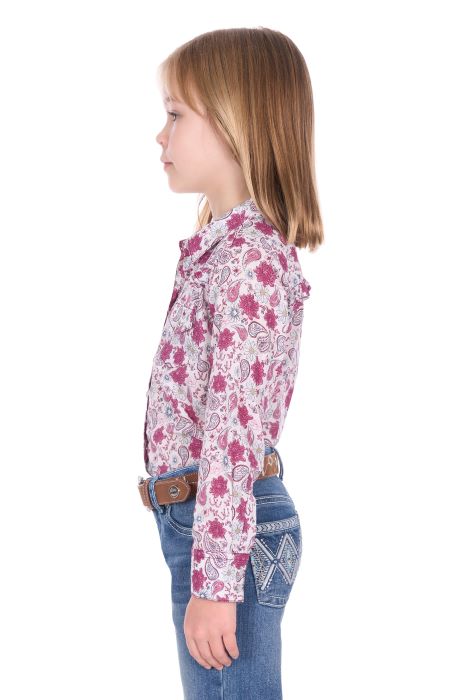 Pure Western Girls Marsha Ls Shirt [sz:4]