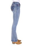 Pure Western Womens Emily Boot Cut Jean 32l Moonshine [sz:8]