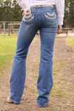 Pure Western Womens Pat R Rider Jean 36l [sz:6]