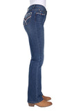 Pure Western Womens Mary H Rise Bcut Jean 32l [sz:6]