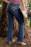 Pure Western Womens Mary H Rise Bcut Jean 32l [sz:6]