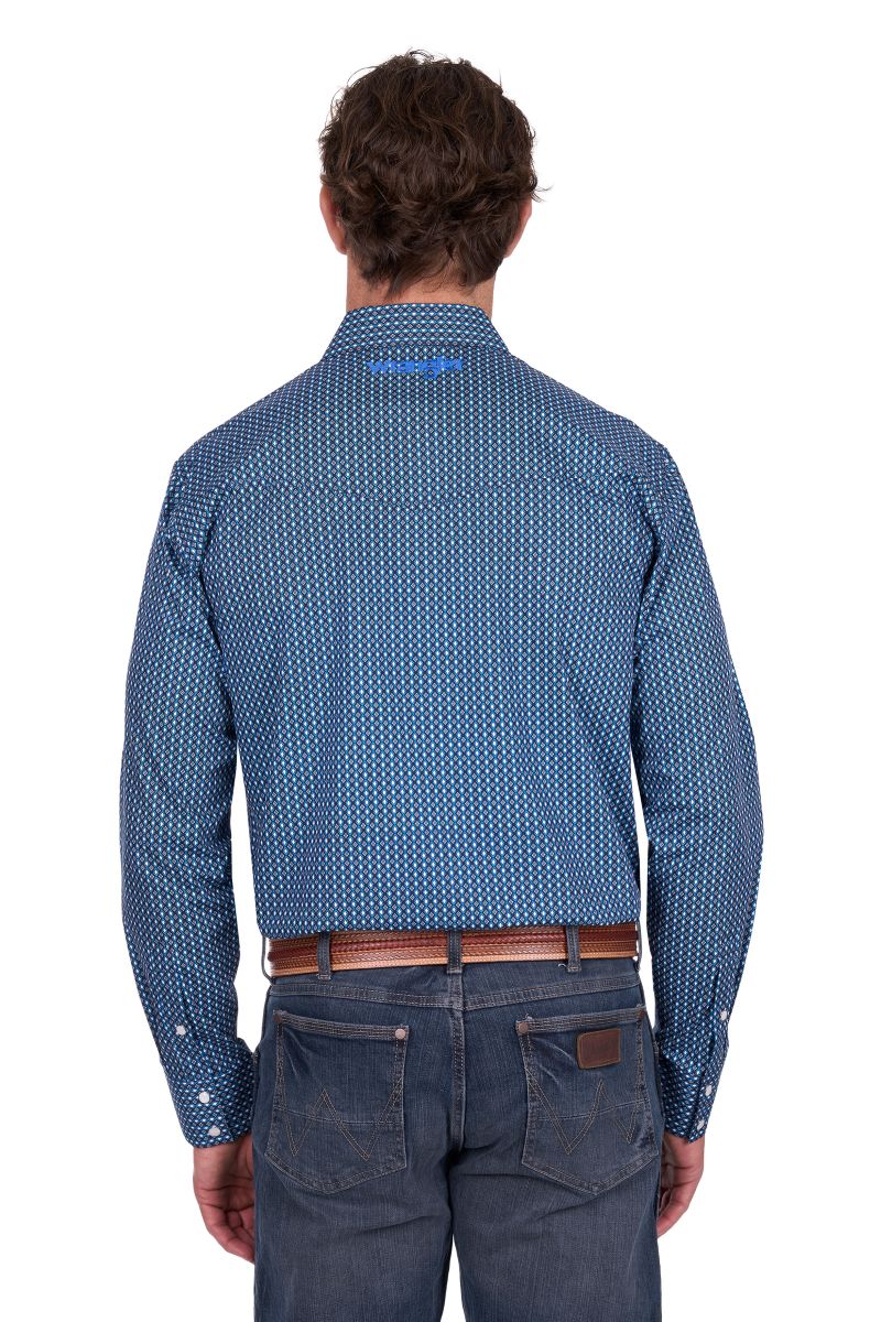Wrangler Mens Kyle Logo Ls Shirt [sz:m]