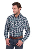 Wrangler Mens Dustin Logo Ls Shirt [sz:xs]