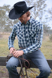 Wrangler Mens Dustin Logo Ls Shirt [sz:xs]