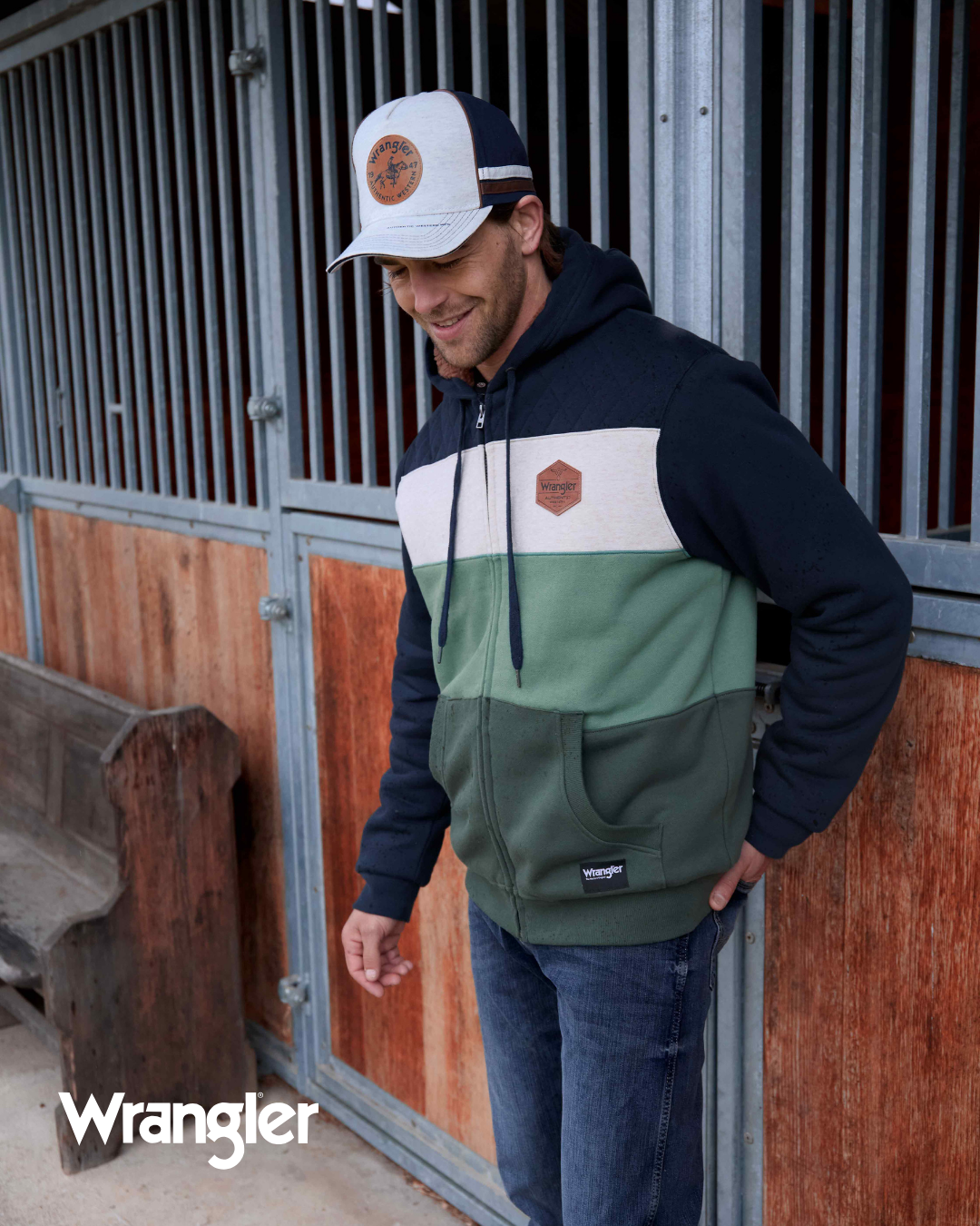 Wrangler Mens Dwayne Zip Up Hoodie [sz:m]