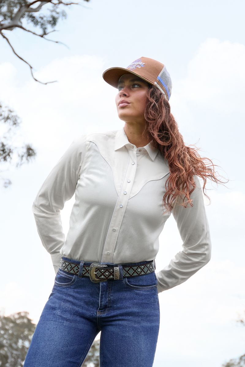 Wrangler Womens Bridget Western Ls Shirt [sz:8]