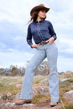 Wrangler Womens Brianna Trouser Cut Jean Willow [sz:0]