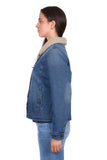 Wrangler Womens Dixie Reversible Jacket - Denim/ Multi [sz:s]