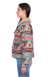 Wrangler Womens Dixie Reversible Jacket - Denim/ Multi [sz:s]