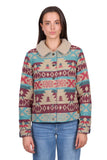 Wrangler Womens Dixie Reversible Jacket - Denim/ Multi [sz:s]