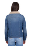 Wrangler Womens Dixie Reversible Jacket - Denim/ Multi [sz:s]