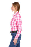 Thomas Cook Womens Tamara Ls Shirt - Pink/white [sz:10]
