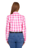 Thomas Cook Womens Tamara Ls Shirt - Pink/white [sz:10]