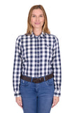 Thomas Cook Womens Tamara Ls Shirt - Navy/white [sz:8]
