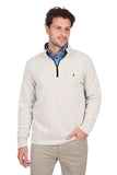 Thomas Cook Mens Vic Reversible 1/4 Zip Jumper - Black/oat Marle [sz:s]