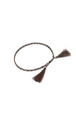 Wrangler Horsehair Hat Band - Camel 