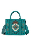 Wrangler Talia Aztec Crossbody Bag - Turquoise