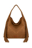 Wrangler Shiloh Fringe Studded Bag - Tan