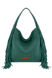 Wrangler Shiloh Fringe Studded Bag - Turquoise