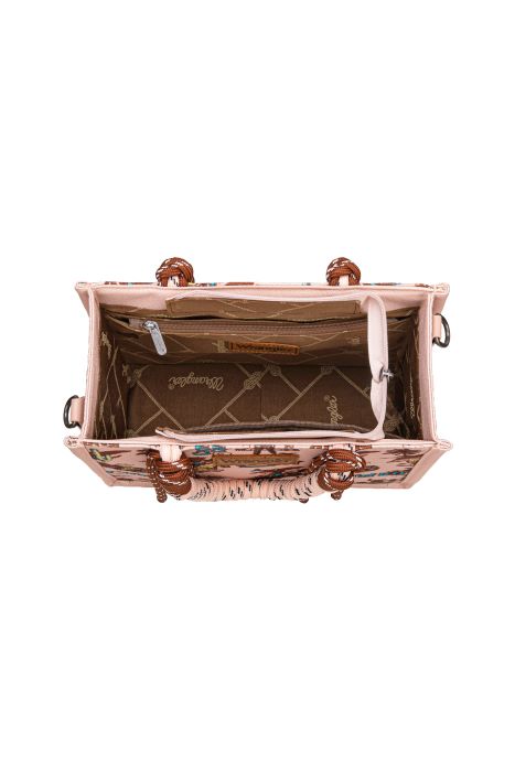 Wrangler Rodeo Print Crossbody Bag - Pink