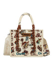 Wrangler Rodeo Print Crossbody Bag - Natural