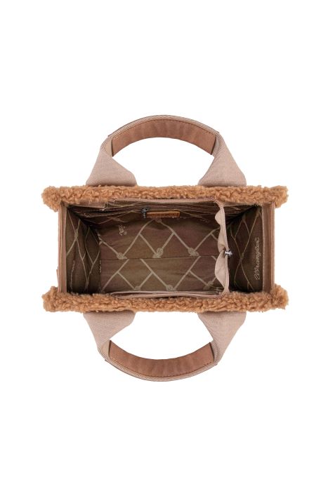 Wrangler Sherpa Logo Sml Crossbody Bag - Camel