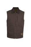 Hardslog Mens Canvas Vest - Moss
