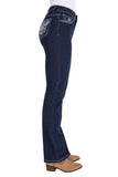 Pure Western Womens Daph High Rise Bootcut Jean 34l [sz:6]