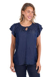 Pure Western Womens Connie Sl Blouse [sz:8]