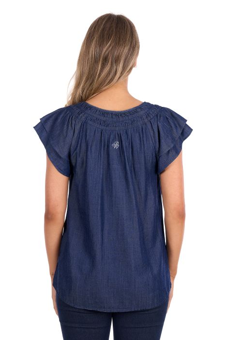 Pure Western Womens Connie Sl Blouse [sz:8]