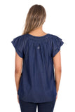 Pure Western Womens Connie Sl Blouse [sz:8]