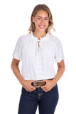 Pure Western Womens Piper Ss Blouse [sz:8]