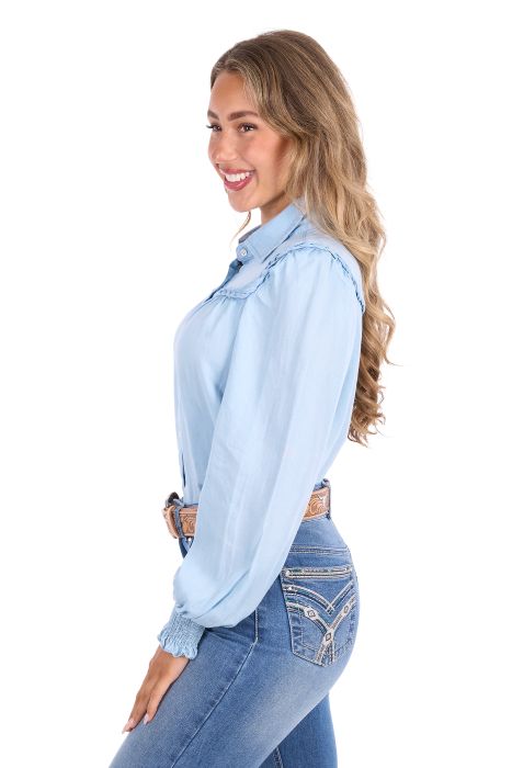 Pure Western Womens Daniela Long Sleeve Shirt [sz:8]