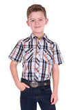 Pure Western Boys Terry Ss Shirt [sz:4]