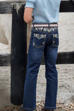 Pure Western Girls Blossom Boot Cut Jean [sz:2]