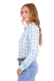 Thomas Cook Womens Eliza Ls Shirt - Pale Turquoise [sz:8]