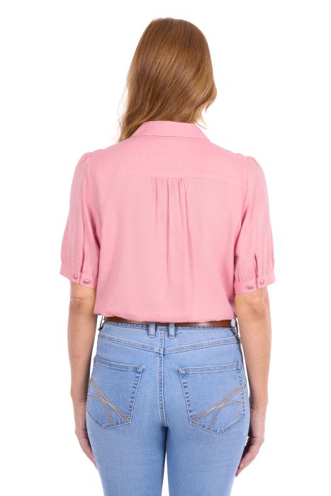 Thomas Cook Womens Colette Ss Shirt - Rose Pink [sz:8]