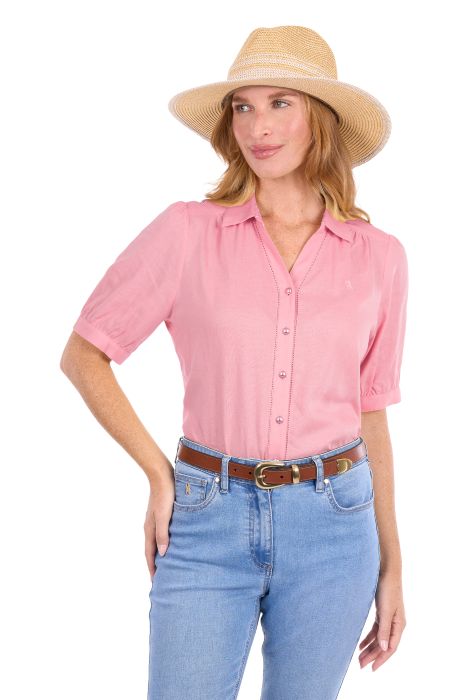 Thomas Cook Womens Colette Ss Shirt - Rose Pink [sz:8]