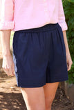 Thomas Cook Womens Abby Linen Rugger - Navy [sz:8]