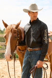 Wrangler Mens Flex Logo 1pkt Ls Shirt - Black [sz:xs]