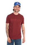 Wrangler Mens Chase Ss Tee - Cognac [sz:m]