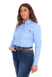 Wrangler Womens Hazel Ls Shirt - Blue [sz:8]