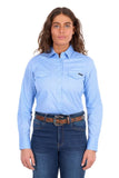 Wrangler Womens Hazel Ls Shirt - Blue [sz:8]