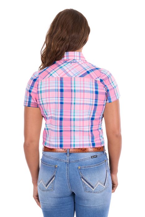 Wrangler Womens Kiara Short Sleeve Shirt [sz:8]