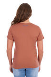 Wrangler Womens Maya V-nk Ss Tee [sz:8]